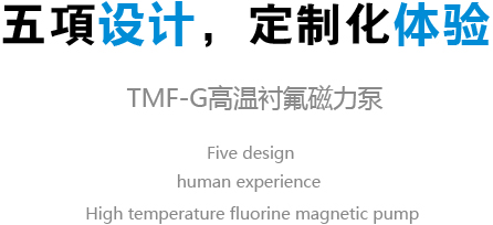 TMF-G高温磁力泵定制
