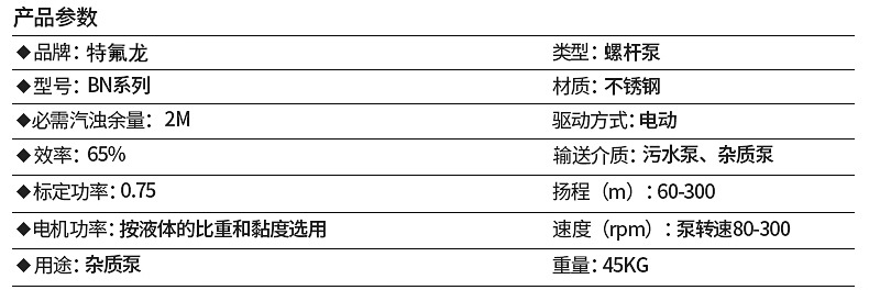 LG不锈钢螺杆泵