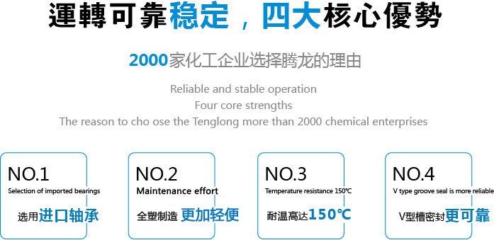 FSB-L氟塑料离心泵四大核心技术