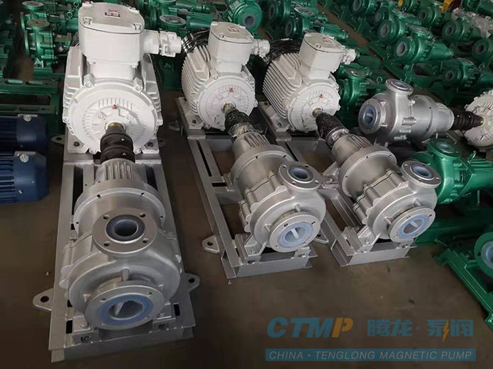 腾龙CQB80-50-200FA氟塑料磁力泵发往南京石化
